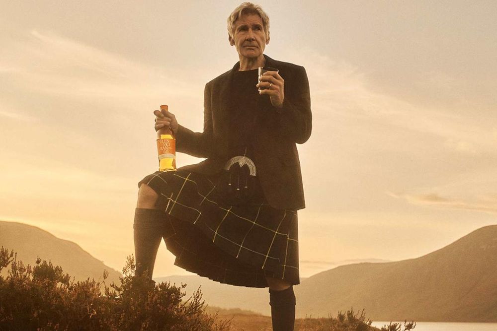 Harrison Ford in a kilt