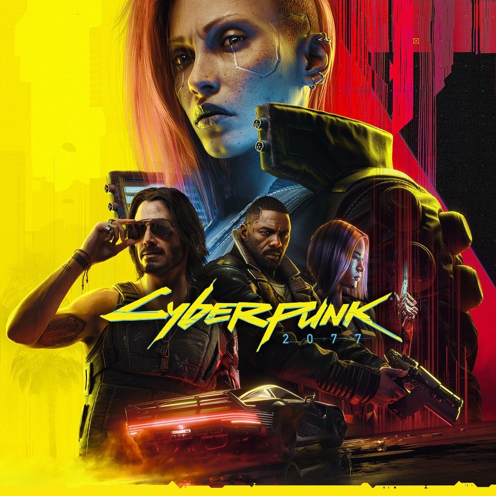 The cover of Cyberpunk 2077.