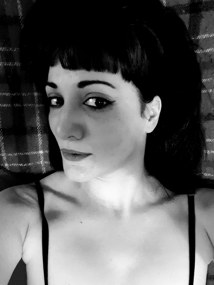 Selfie en blanco y negro