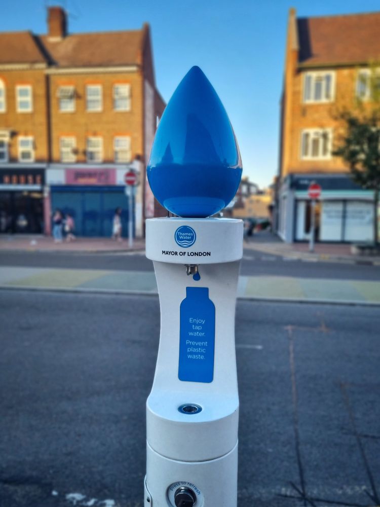Water fountain installed in 2019, London