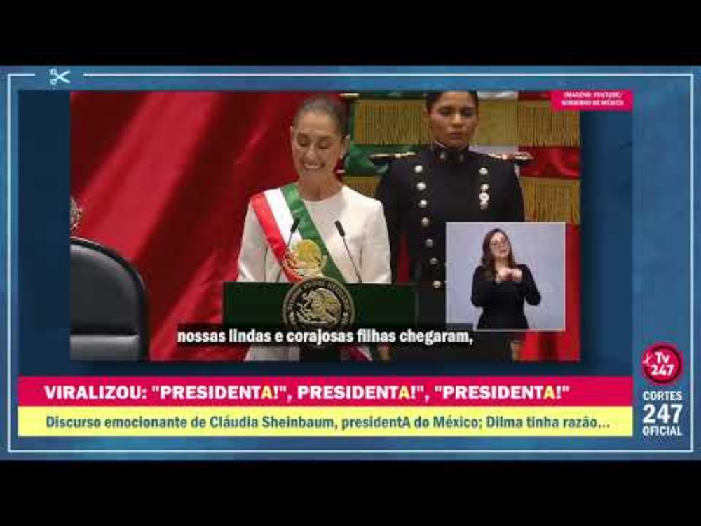 É presidentA: discurso emocionante de Claudia Sheinbaum no México; Dilma tinha razão!