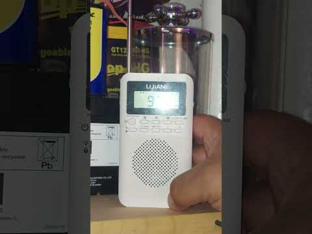 Lijiani AM/FM/WX Digital Pocket Radio FM Station of Newsradio 1010 WINS @ 92.3 MHz