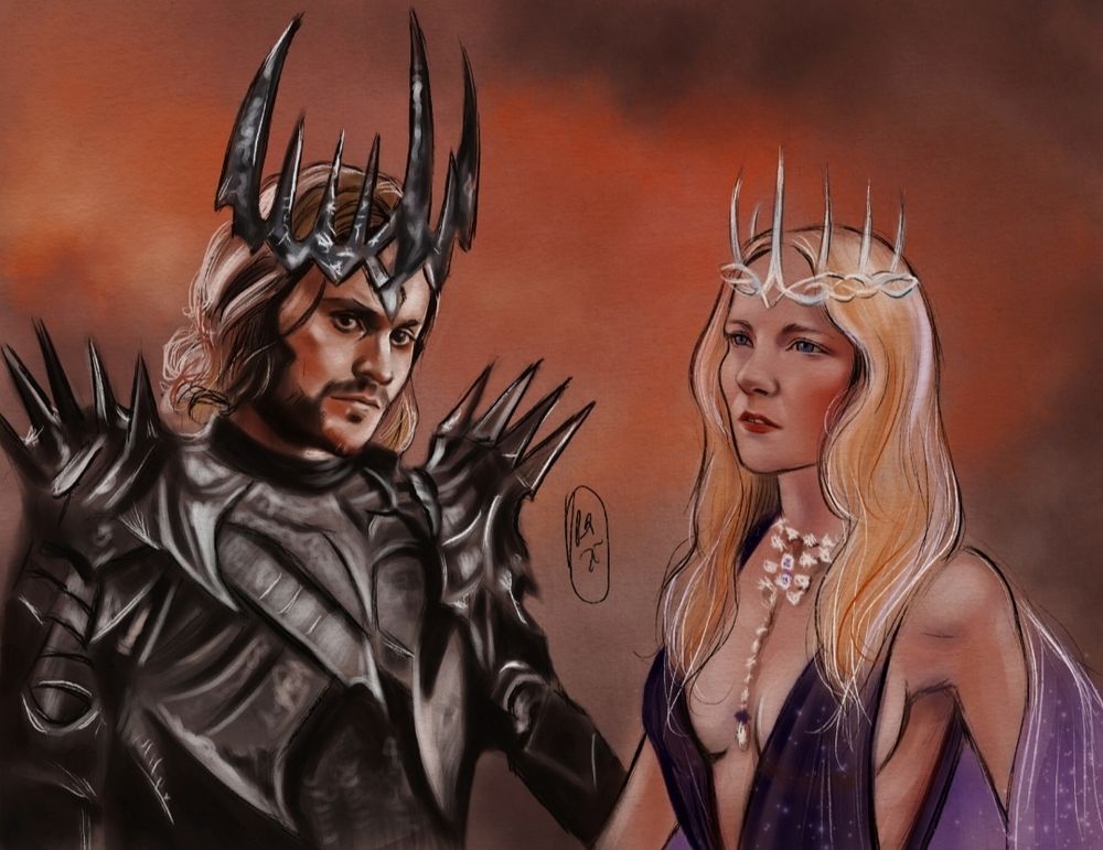 Halbrand and Galadriel 