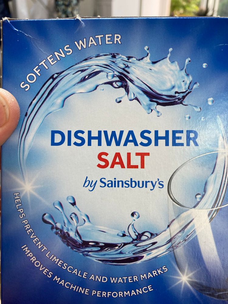 A box of dishwasher salt.