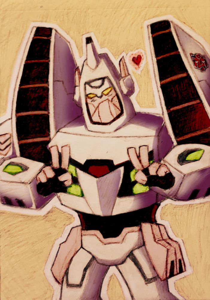 Shattered Glass? Nah wait... the autobot symbol is still red. False alarm. 

Also more jaundice? 💀