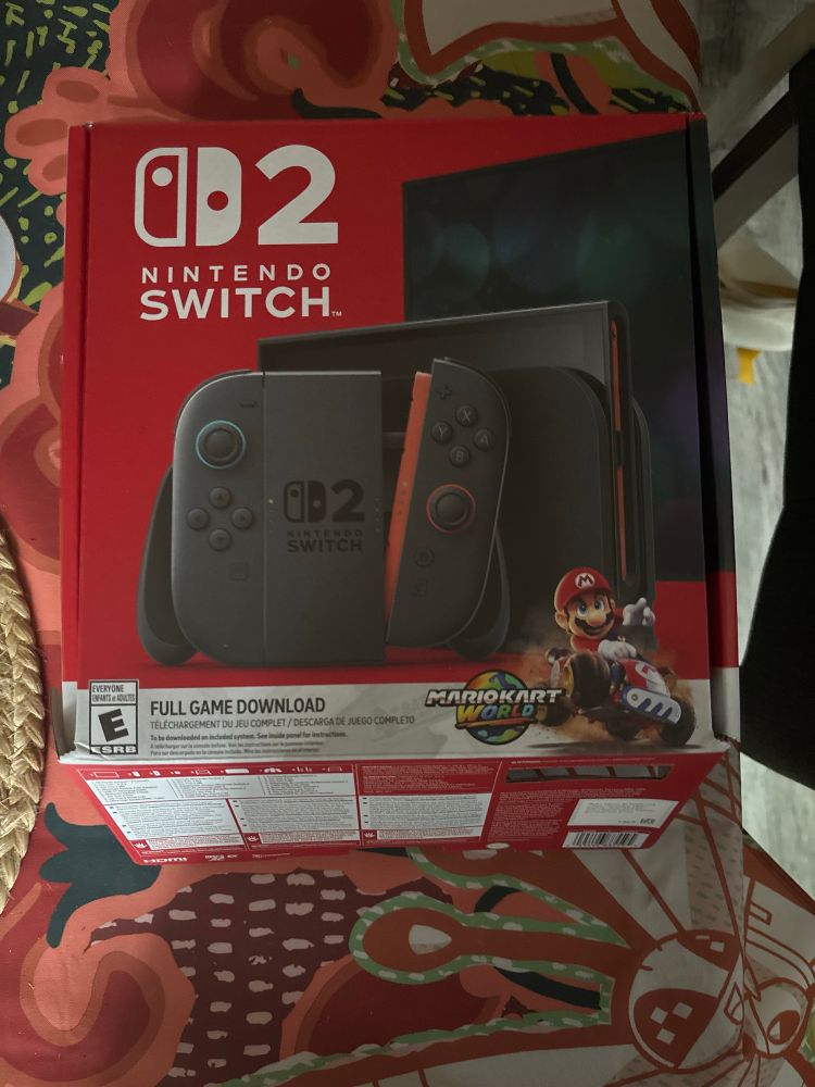 a nintendo switch 2 box 