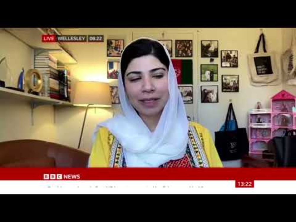 Pashtana Durrani tells Kasia Madera she doesn't speak to the Taliban