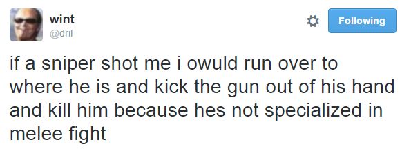 Dril sniper tweet