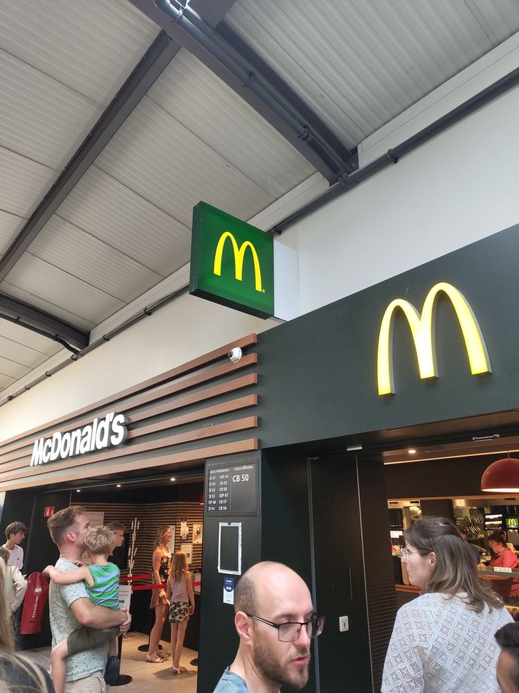 A McDonald's somewhere on the motorway to Paris