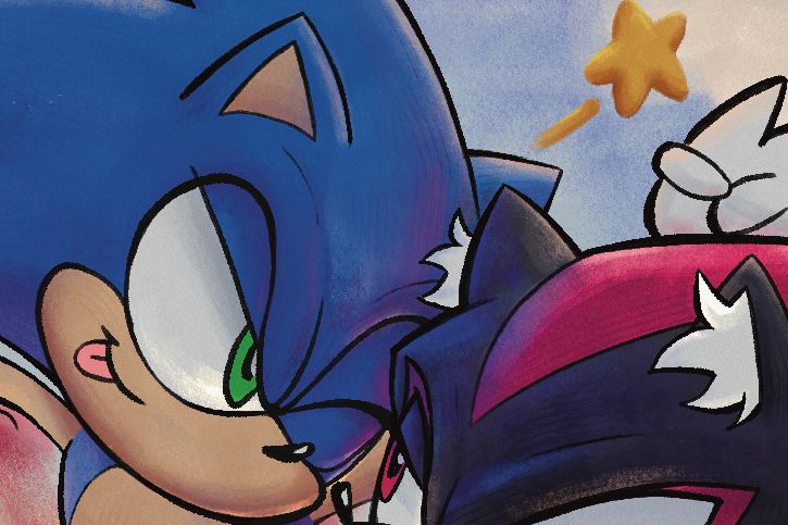 Detail photo of Sonic, he’s winking :)