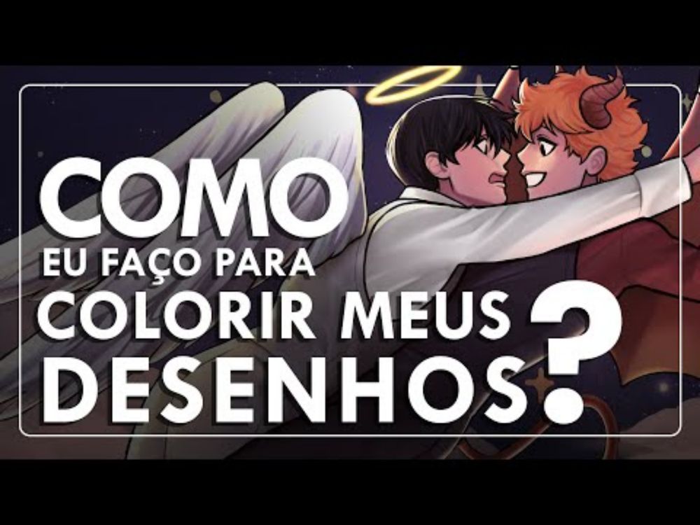 Como eu faço para colorir meus desenhos? | Speedpaint comentada