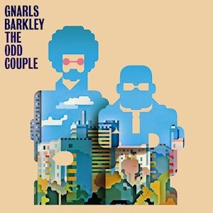 Shown is the album cover for the hip-hop collaboration 'Gnarls Barkley' titled 'The Odd Couple'. The artists involved are hip-hop producer Danger Mouse and Rapper/Singer Ceelo Green.