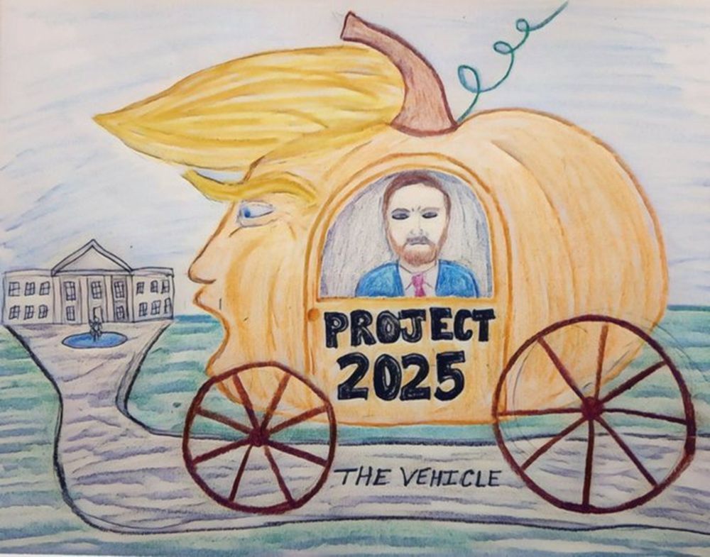 trump is a chariot taking project 2025 to the Whitehouse.