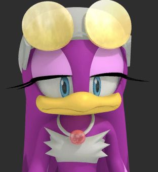 Wave looking incredibly disappointed, from Sonic Free Riders