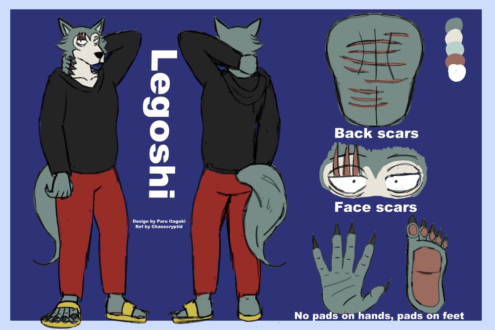 Legoshi reference with clothes