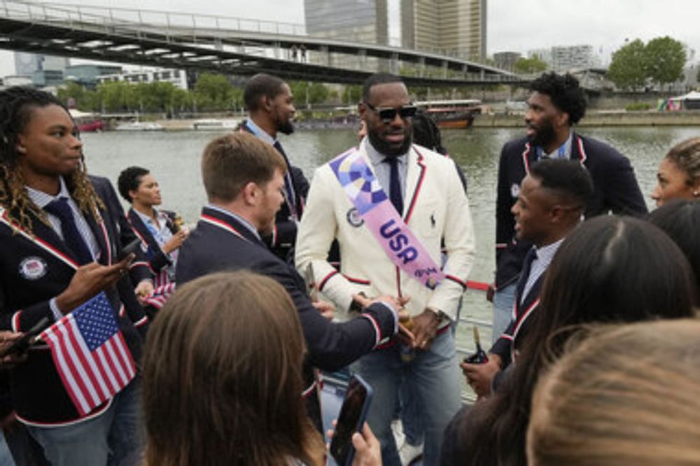 Fireworks, fans, and a final Olympics for LeBron James