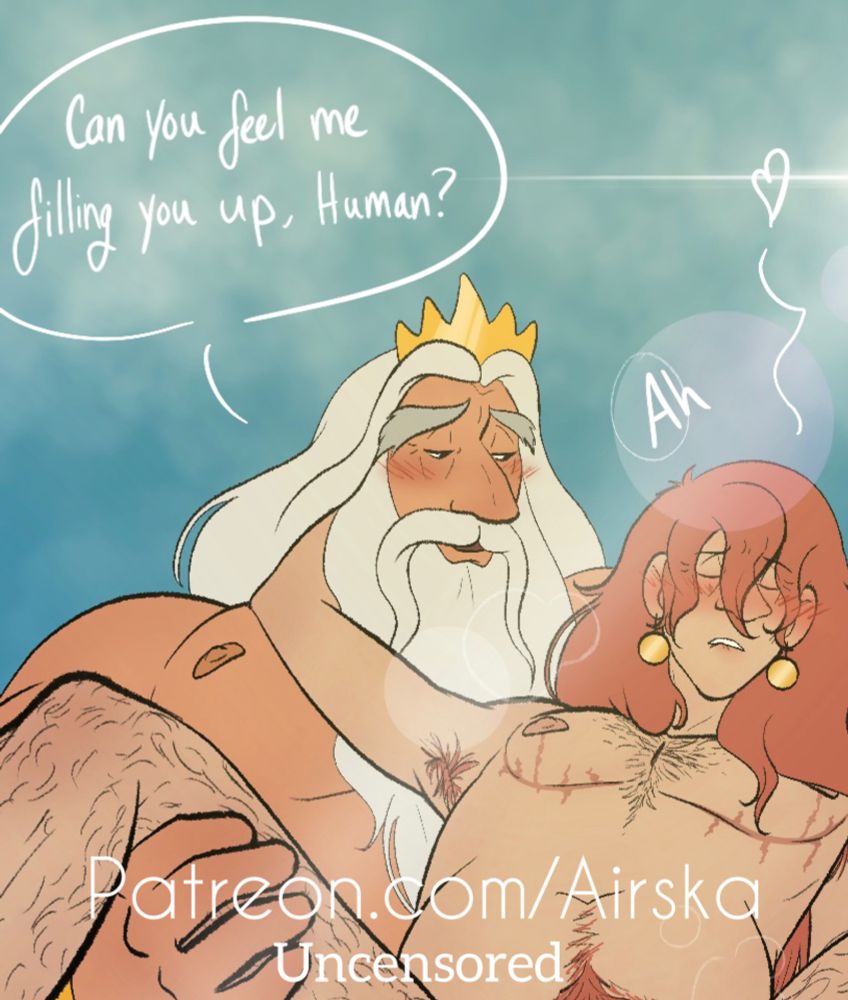 It’s a zoomed in picture of King Triton holding Fujimoto while saying “Can you feel me filling you up, human?”