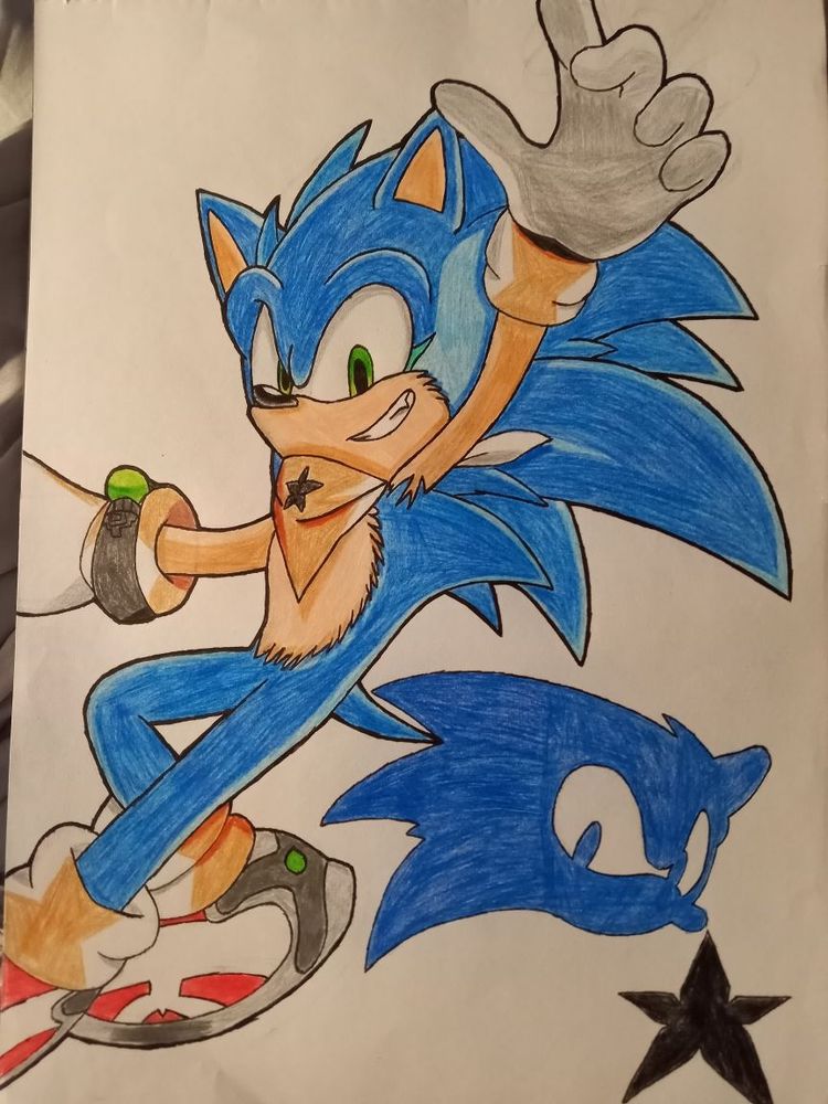 Old drawing from 2021, old design of Burst