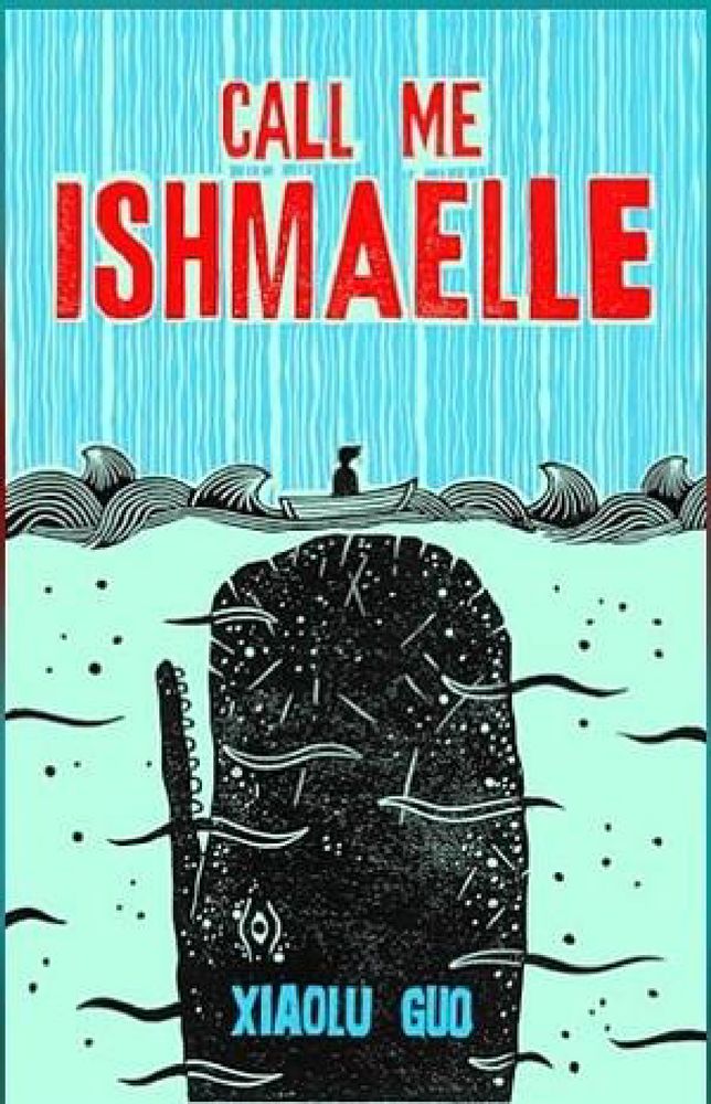 Book cover showing a whale heading up towards a small boat