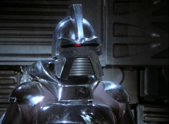 Image of original cylon from Battlestar Galactica