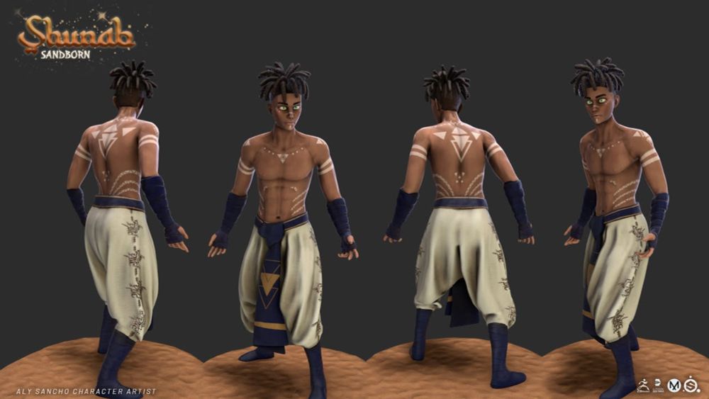 Shunab | Stylized Fantasy  3D Character Turntable | Sculpt in Zbrush