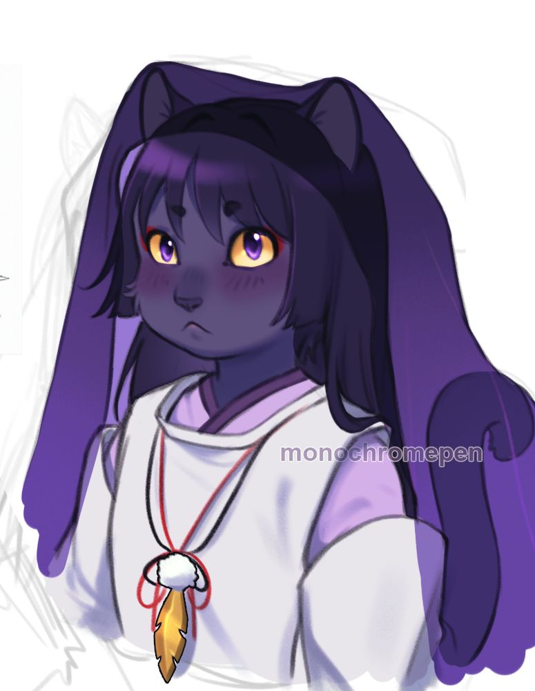 Kabukimono as an anthro cat