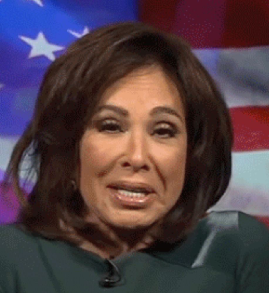 Drunk psychotic twat flap Jeanine Pinot being faced on Fucks News. 
