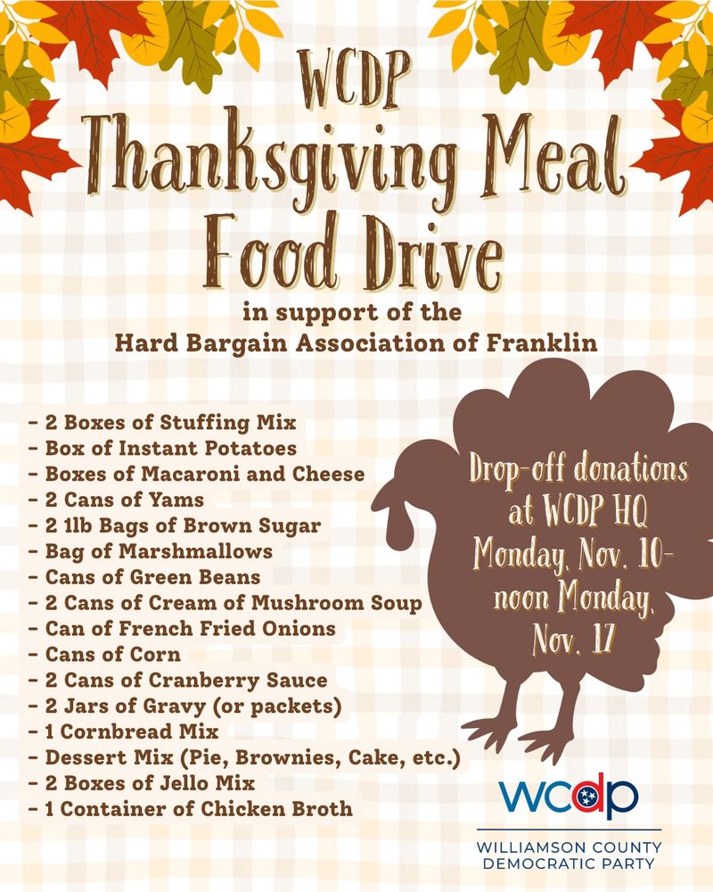 ITems needed:
If you'd like to bring any of the following items for the Hard Bargain Association, we would be appreciative. You can also bring them to our headquarters on Monday 11/10.
2 Boxes of Macaroni and Cheese
2 Cans of Yams
2 lb Bag of Brown Sugar
Bag of Marshmallows
2 Cans of Green Beans
2 Cans of Cream of Mushroom Soup
1 Can of French Fried Onions
2 Cans of Corn
2 Cans of Cranberry Sauce