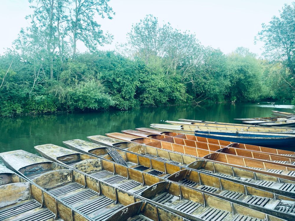 Oxford, punting boats
