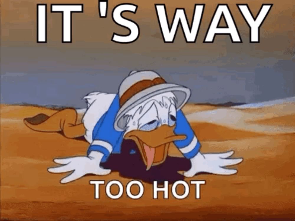 Donald Duck Dehydration GIF