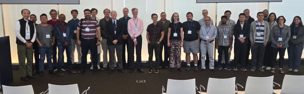 Group photo of Bill Gropp and other attendees at the ICERM meeting.