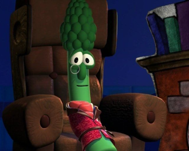 Archibald the asparagus from Veggie Tales 