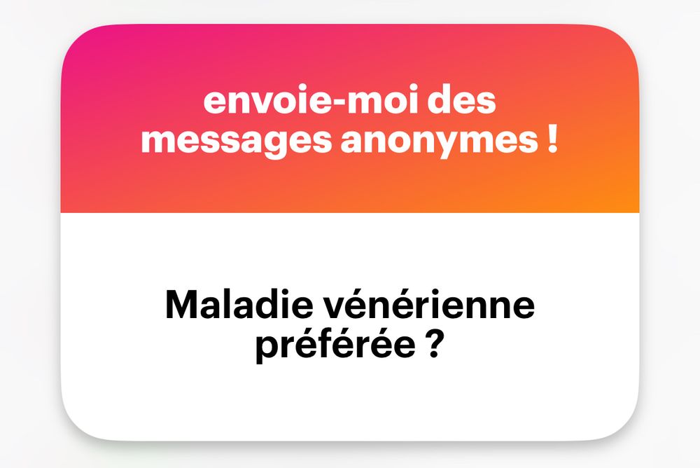 Maladie vénérienne préférée ? 