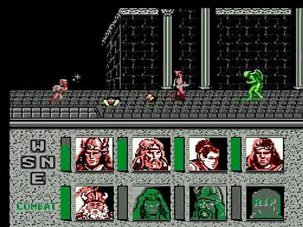 Gameplay screen from AD&D Heroes of the Lance