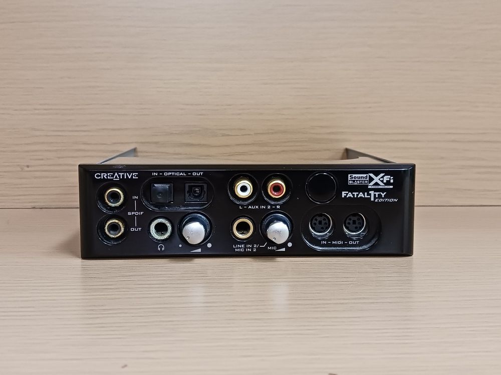 Soundblaster creative X-Fi FATAL1TY Edition front IO drive SB0250