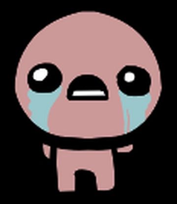 Isaac Binding of Isaac in their default pose, crying