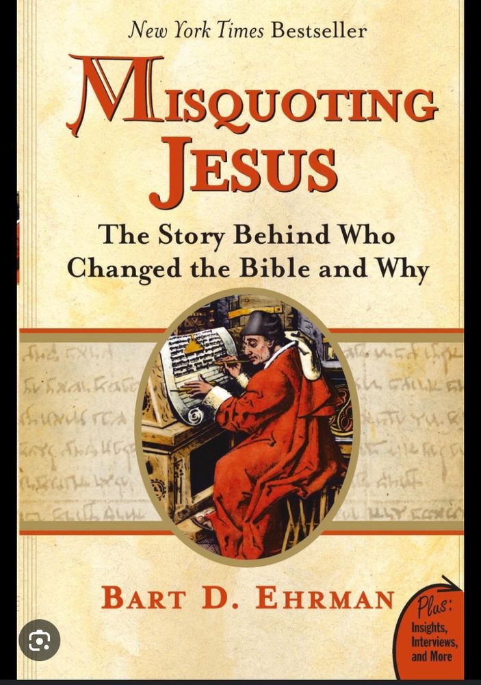 Cover of the book Misquoting Jesus by Bart Ehrman