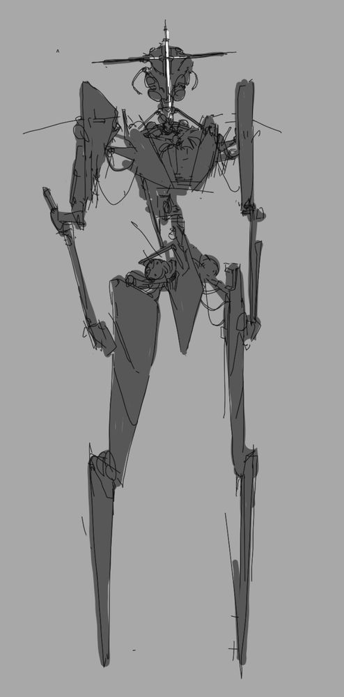 giant robot sketch