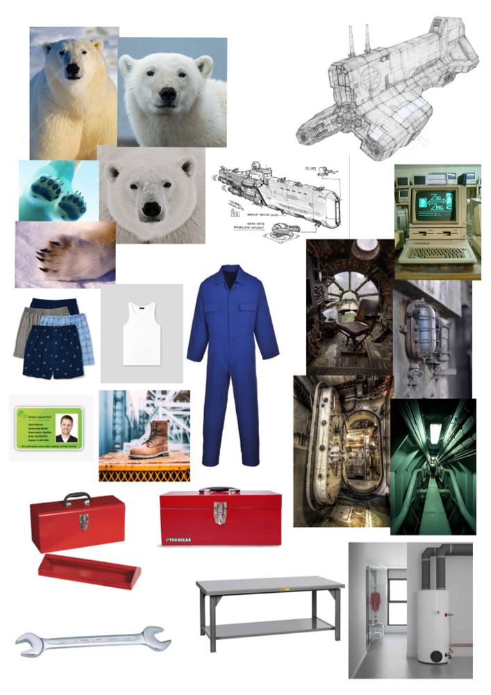 My inspoboard it's basically a low sci-fi setting 