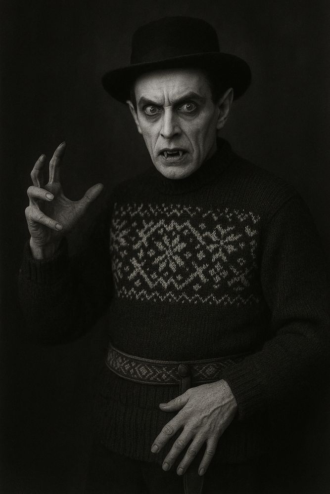 Pohjalais-lookia tavoitteleva arkivampyyri.