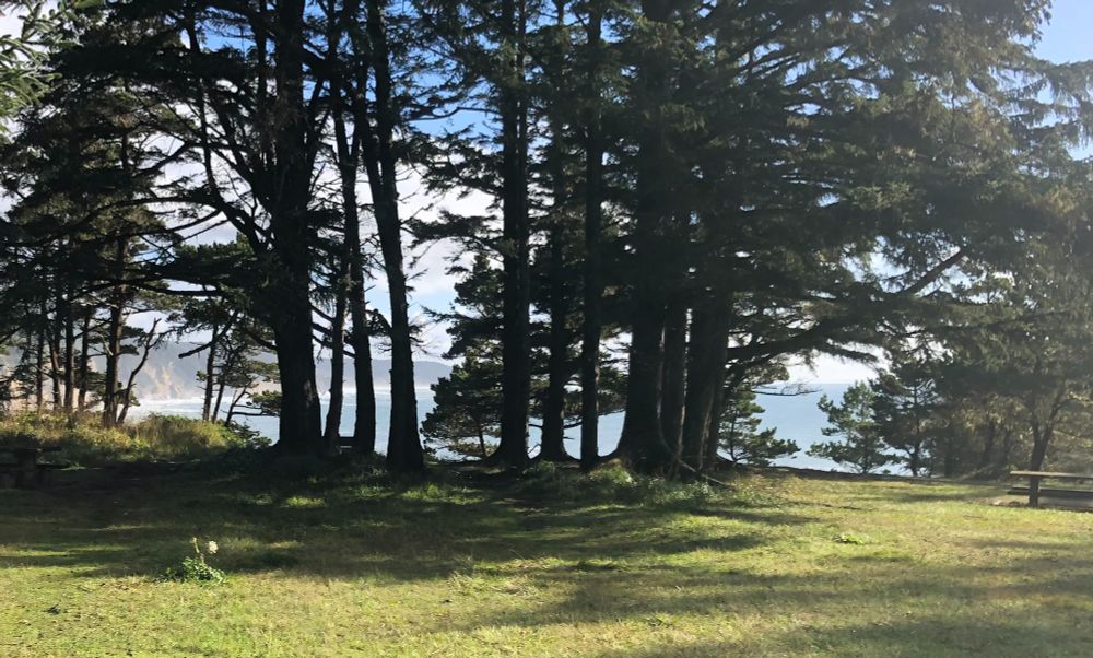 a fall day today at an overlook on the southern Oregon coast