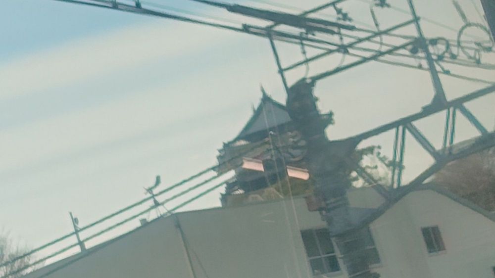 とても見づらい小田原城