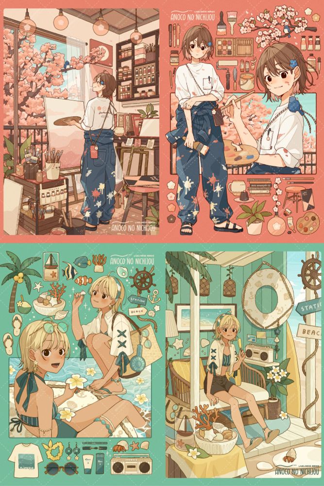 自分が描いた絵1 たこすけ🦦お仕事募集中 (@takosuke4chan.bsky.social) — Bluesky