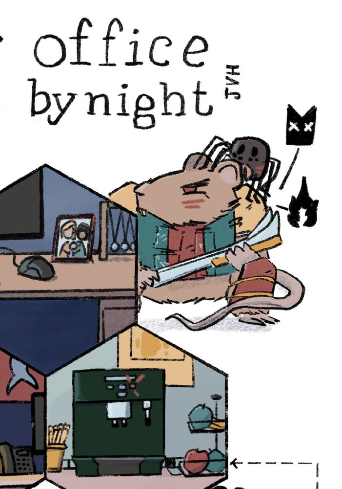 Accueil
Notifications
Explorer
Flux en direct
Mention privée
Marque-pages
Favoris
Listes
Préférences
Tendance en ce moment
#SilentSunday
130 pers. sur les 2 derniers jours
#ScreenshotSaturday
48 pers. sur les 2 derniers jours
#caturday
150 pers. sur les 2 derniers jours
Texte alternatif
Un petit bout d'une carte appelé "Office by night", on y voit une machine à café, un bout de bureau avec un pendule, et un gros rat armé d'un demi arrache agrafe avec son armure en capsule de café