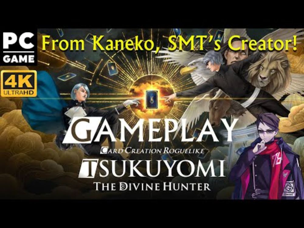 TSUKUYOMI: THE DIVINE HUNTER 4K PC EN – NO COMMENTARY GAMEPLAY | CARD ROGUELIKE BY KAZUMA KANEKO