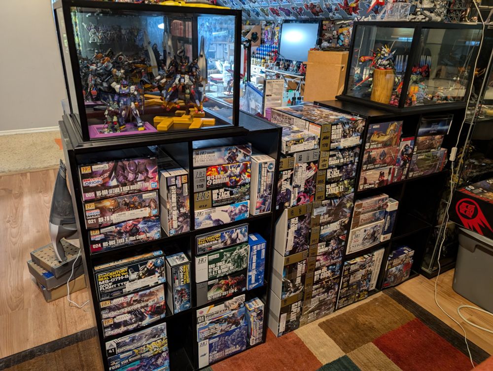 Gunpla and Plamo backlog.