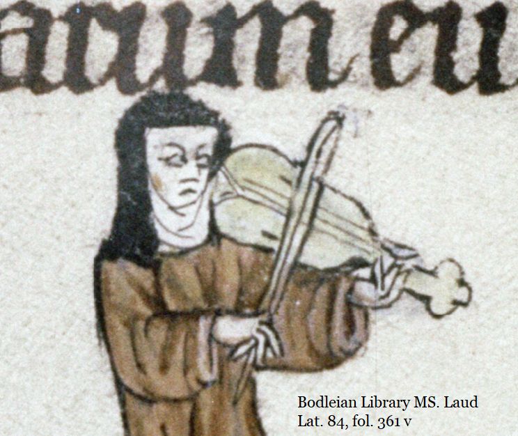 nun playing a violin and giving side eye