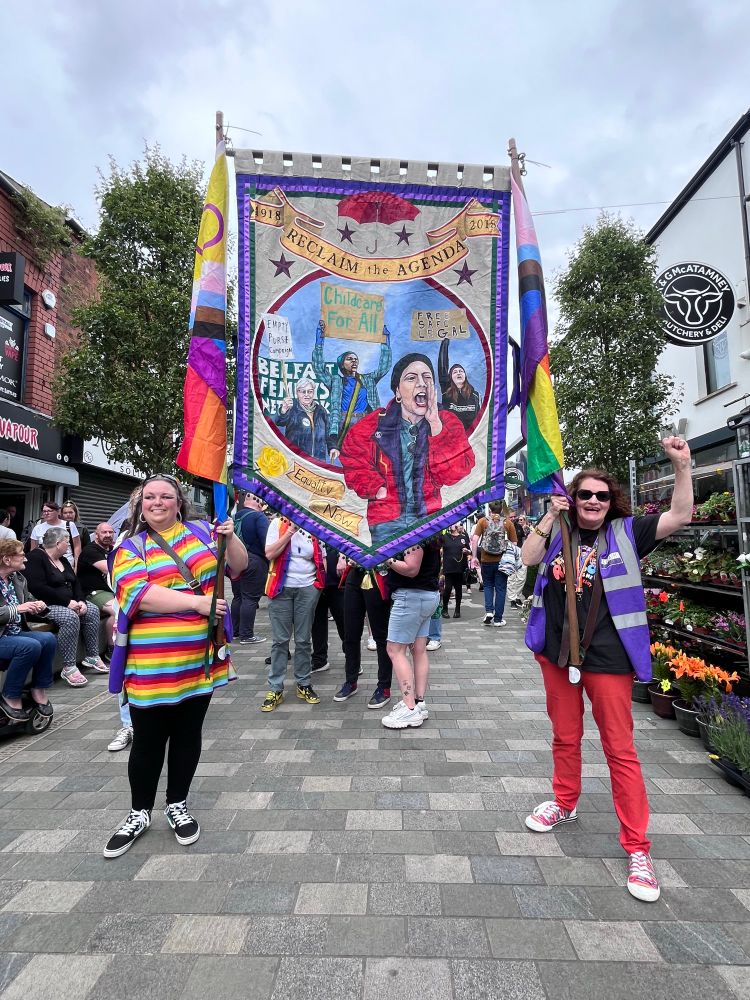 Ballymena Pride 2025 banner.
