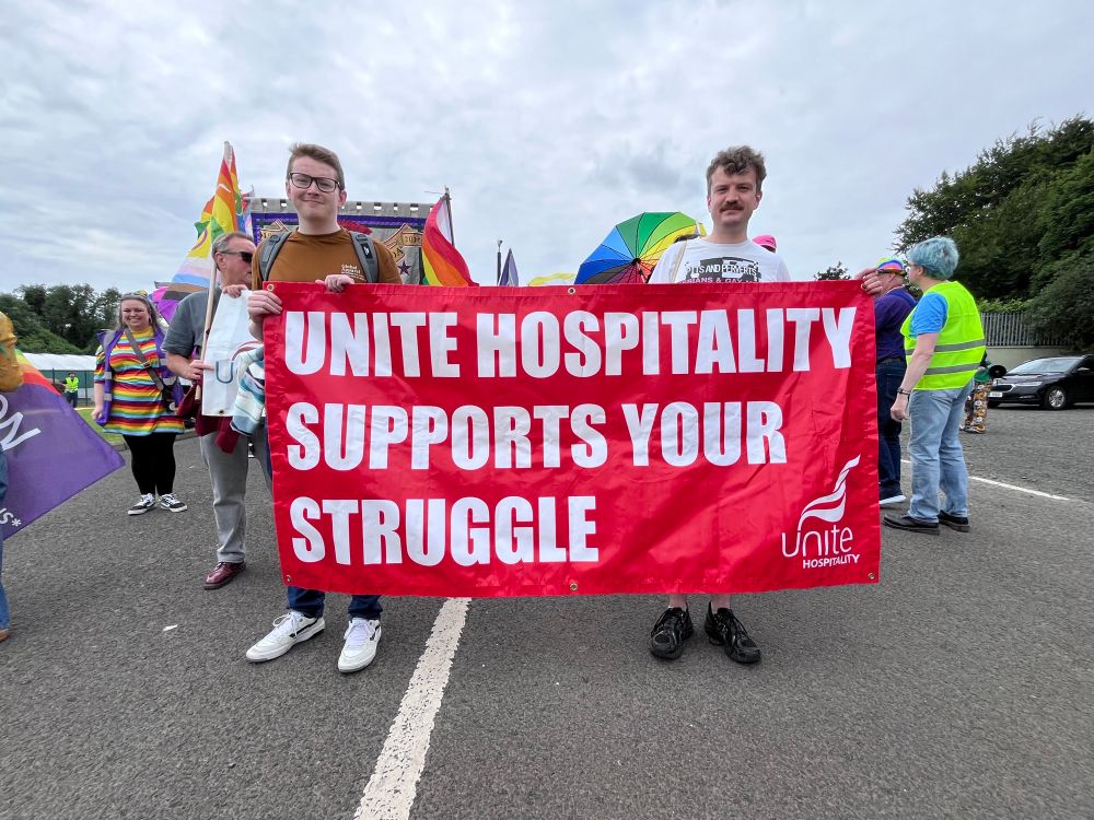Ballymena Pride 2025 banner.