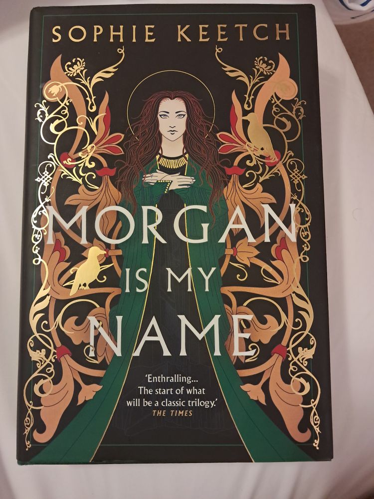 The hardback cover of Morgan is my Name by Sophie Keetch.